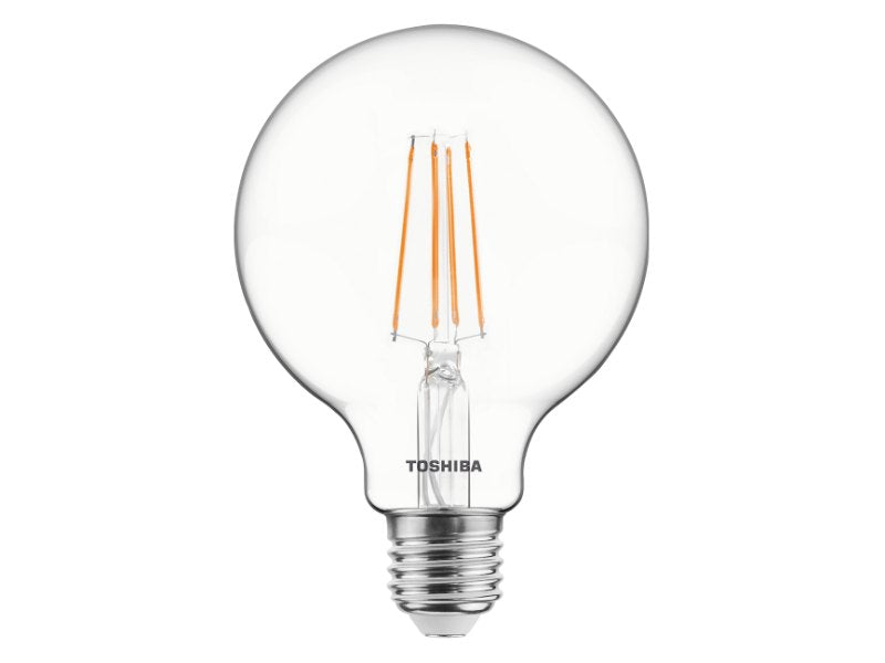 TOSHIBA LED FILAMENT G95 E27 7W 2700K DIMMABLE