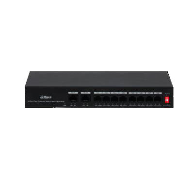 10-Port Fast Ethernet Switch with 8-Port