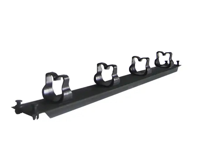 Refurbished | CABLE MANAGER ΝΟΝΑΜΕ 1U 4 HOOK BLACK METAL/PLASTIC