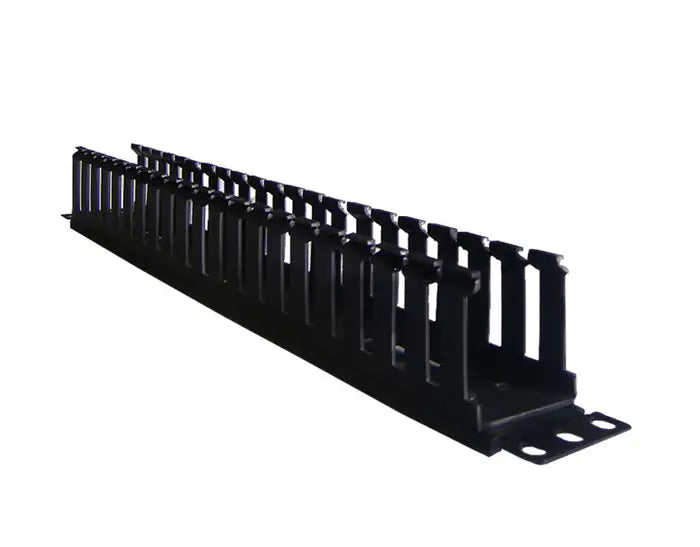 Refurbished | CABLE MANAGER PANDUIT 1U CABLE CROSS HOOK BLACK PLASTIC