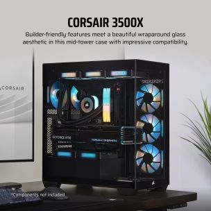 CORSAIR Case 3500X (Mid-Tower, TG, BlK)