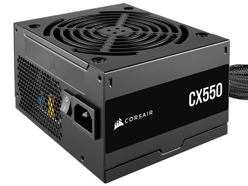 Corsair PSU CV Series CX550 — 550 Watt 80 Plus Bronze Certified — Black — CP-9020277-EU