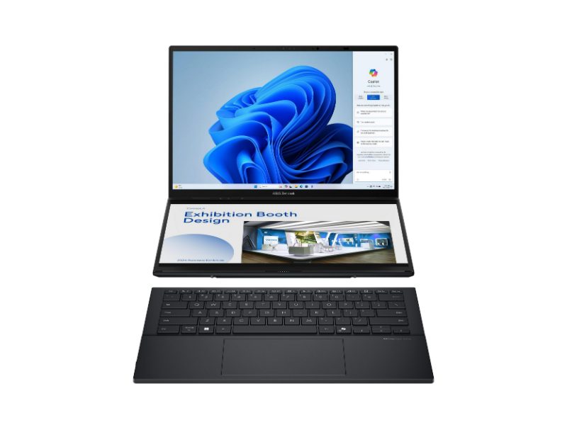 Laptop Asus Zenbook Duo 14'' OLED / ARL H Core Ultra 7/ 32GB /1TB SSD/ Intel Arc Graphics/ Windows 11 Pro/ Touch/ 2Y 90NB14X1-M00A30