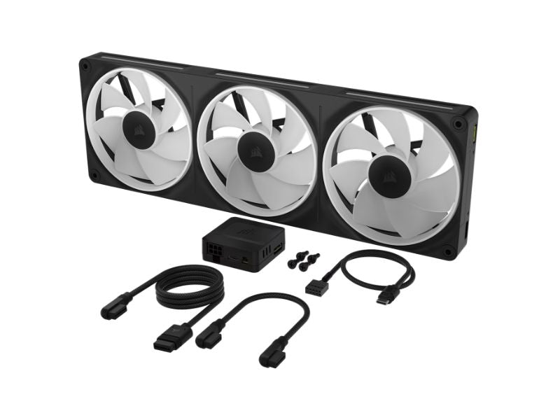 Corsair Case Fan LX360-R RGB Unified Frame Black + iCUE LINK System Hub — CO-9051067-WW