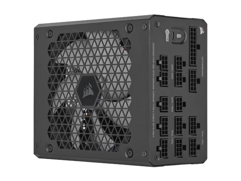 CORSAIR PSU ATX HX1000i Fully Modular 1000 Watt Ultra-Low Noise 80 PLUS Digital Platinum — Black