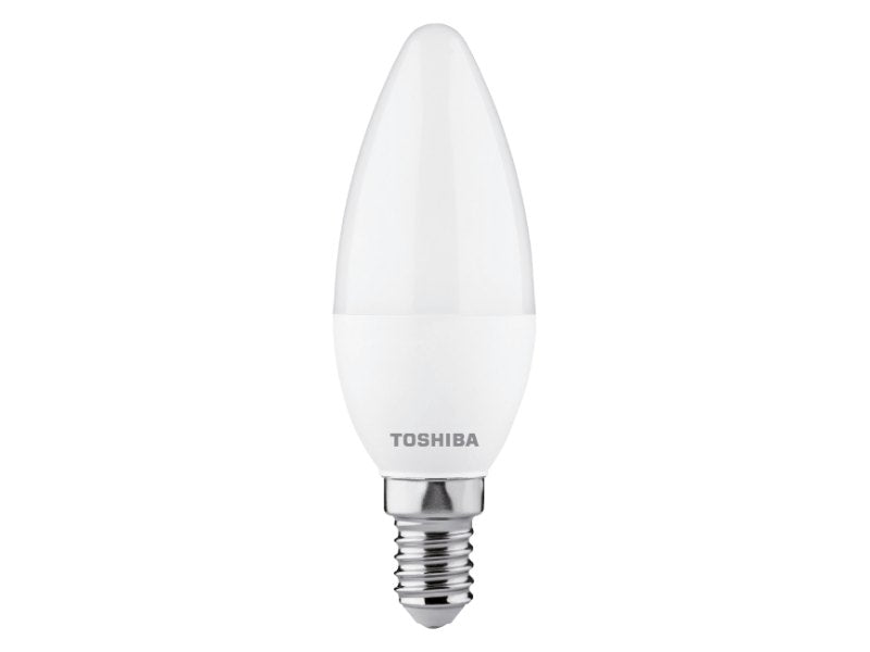 TOSHIBA LED 3PACK C37 E14 4.7W 3000K