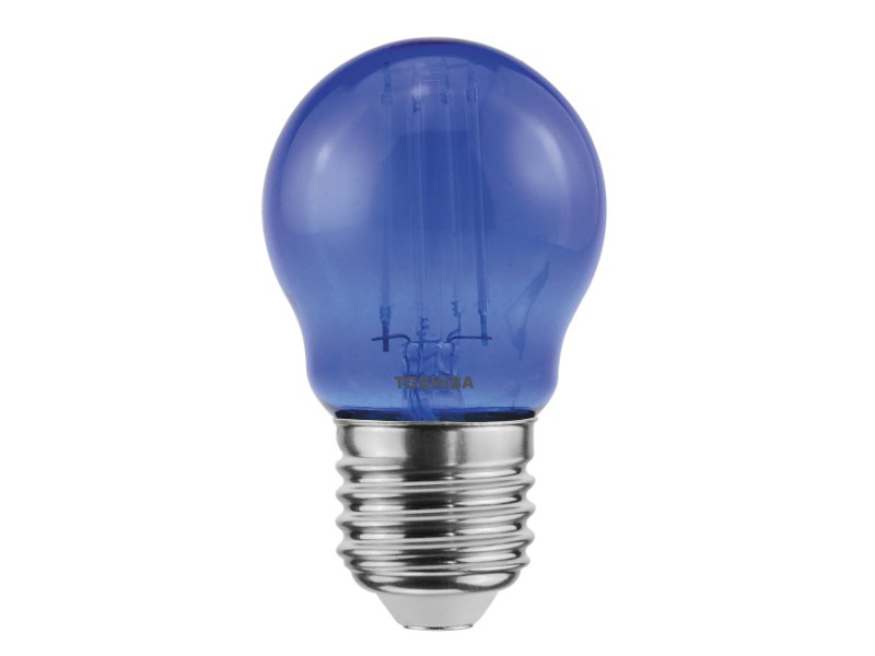TOSHIBA LED FILAMENT COLOR BLUE G45 E27 4.5W