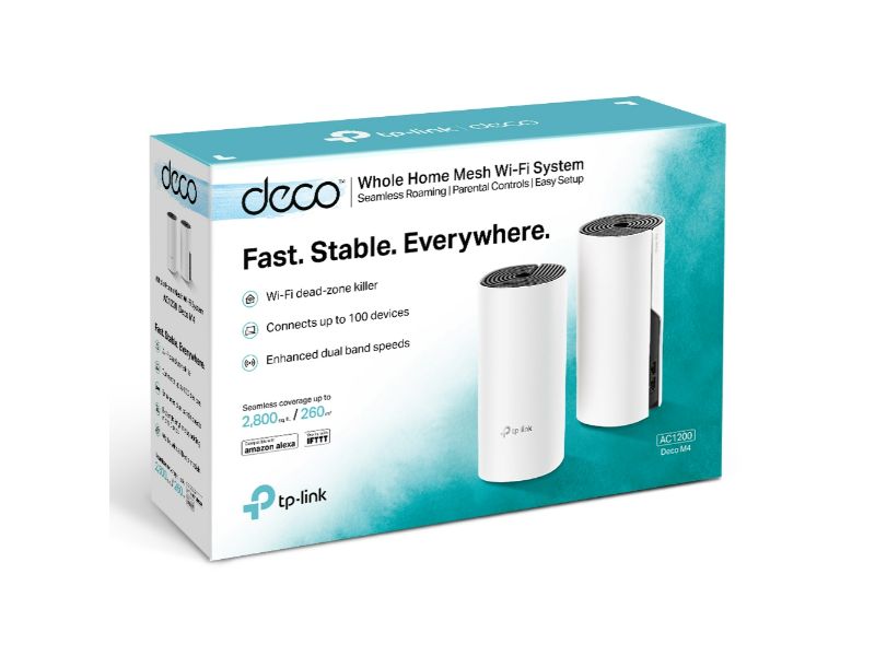 Tp-Link AC1200 Whole Home Mesh Wi-Fi System (2- pack Deco M4)