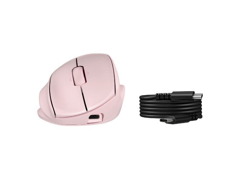HP Tilt Ergonomic Pink Mouse 720M BH7N4AA