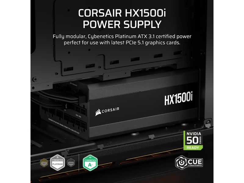 CORSAIR PSU HX1500i Platinum, Fully Mod