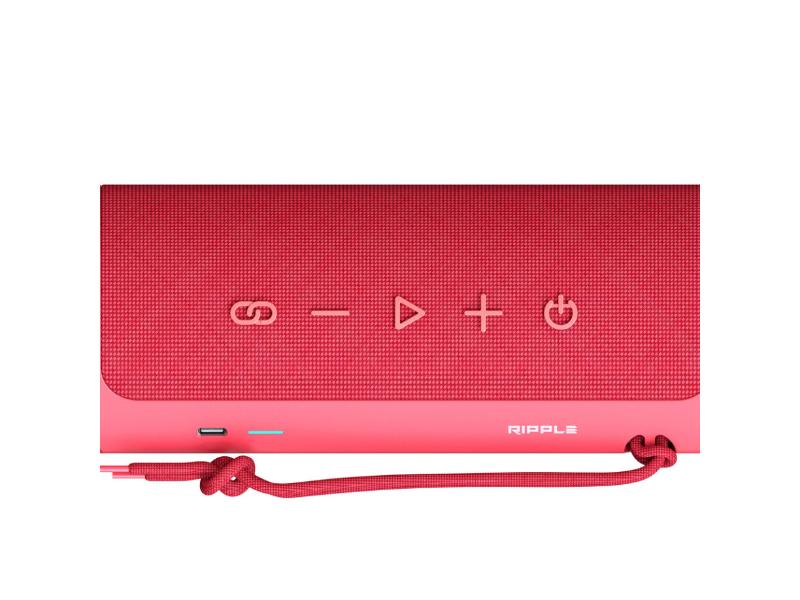 HiFuture Ripple Red Portable Bluetooth Speaker