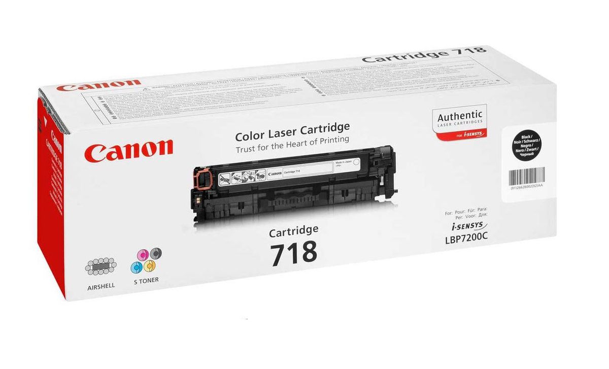ΑΝΑΛΩΣ CANON Toner Laser Crtr 718 Black