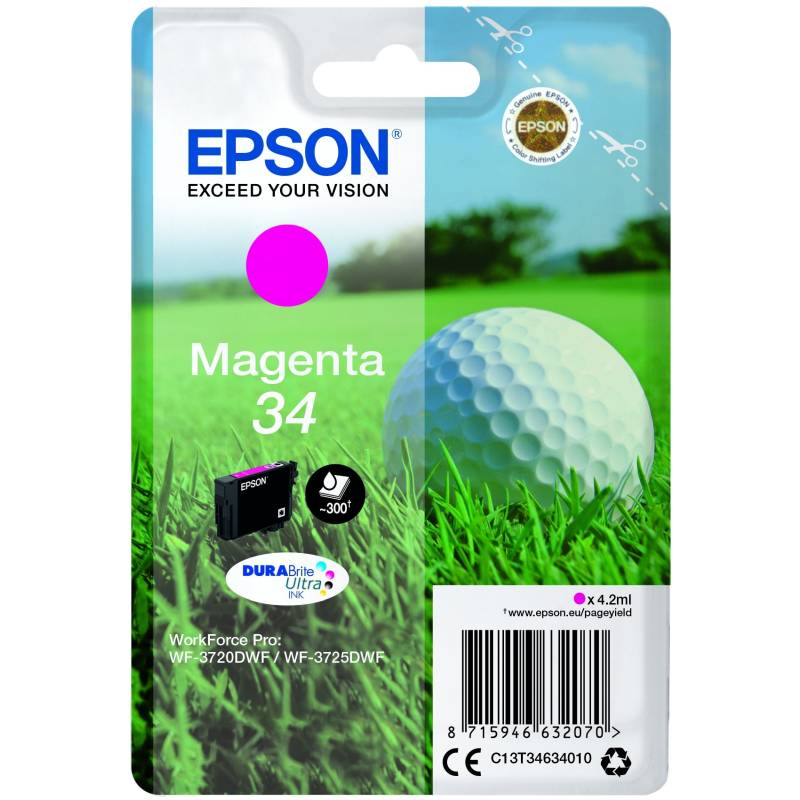 ΑΝΑΛΩΣ EPSON Singlepack Magenta 34 DURAB