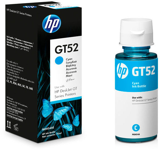 HP No GT52 CYAN INK CRTR(70ml, 8k)