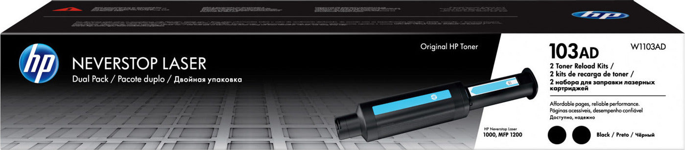 HP 103AD Neverstop Toner Reload Kit 2-pa