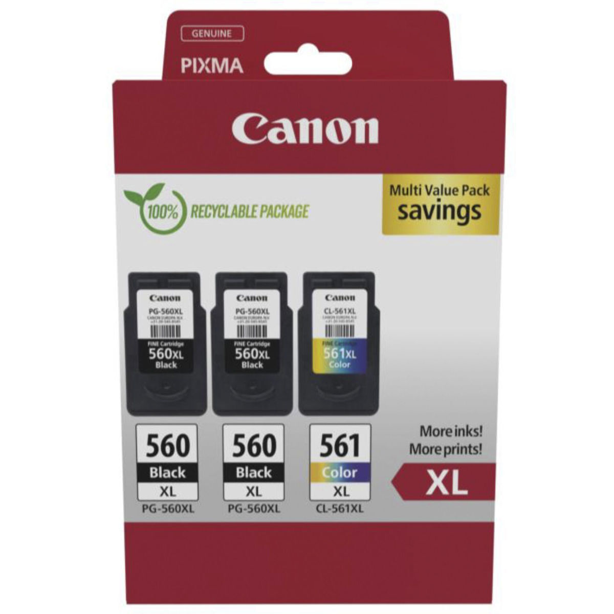 ΑΝΑΛΩΣ CANON INK CRG PG-560XLx2/CL-561XL