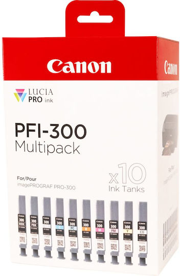 ΑΝΑΛΩΣ CANON PFI-300 10 INCKS MULTI PACK