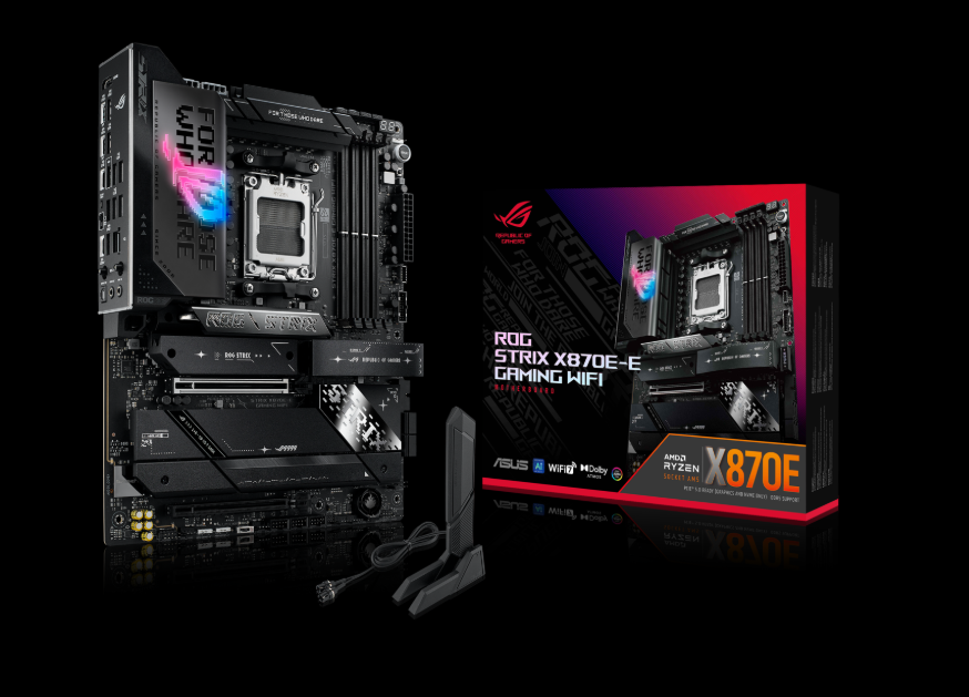 ASUS MOTHERBOARD ROG STRIX X870E-E GAMING WIFI AM5, DDR5, ATX