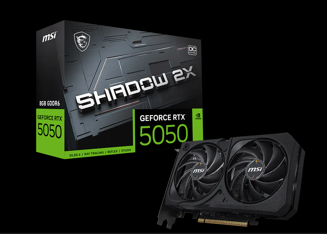 VGA NV MSI RTX 5050 8G SHADOW 2X OC