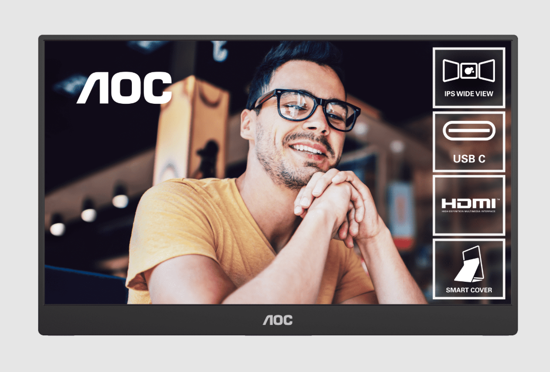 AOC 16T20E2 Φορητή Οθόνη 15.6″ IPS