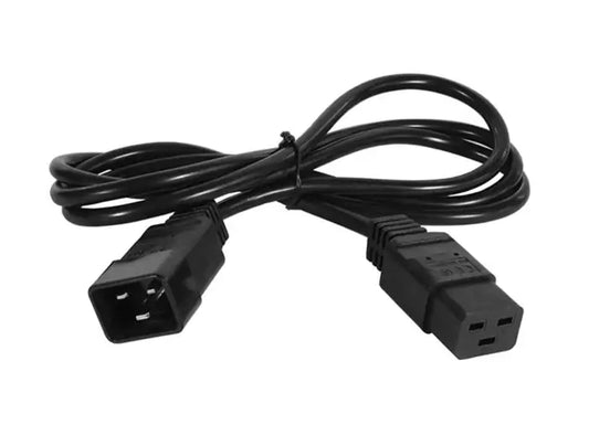 Refurbished | CABLE POWER CORD MALE-FEMALE C19 TO C20 0,5M BLACK
