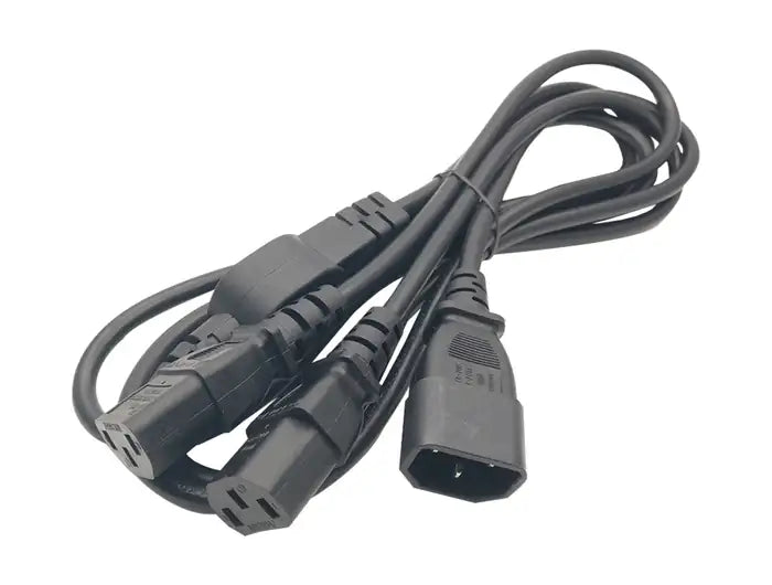 Refurbished | CABLE POWER CORD Y 1MALE-2FEMALE FOR UPS-PC 4M BLACK