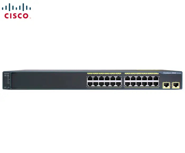 Refurbished | SWITCH ETH 24P 100MB & 2x1GB RJ45 CISCO CATALYST 2960
