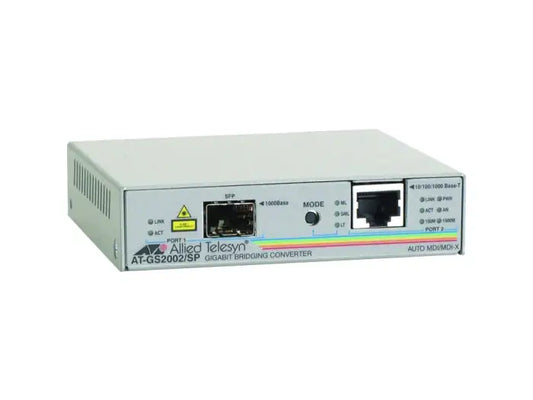 Refurbished | MEDIA CONVERTER ETH RJ45 TO SFP ALLIED TELESIS AT-GS2002/SP