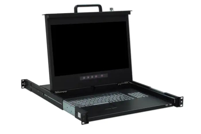 Refurbished | RACK MONITOR MINICOM 17" GA MON K/B WITH RAILS with PSU 3.251.025