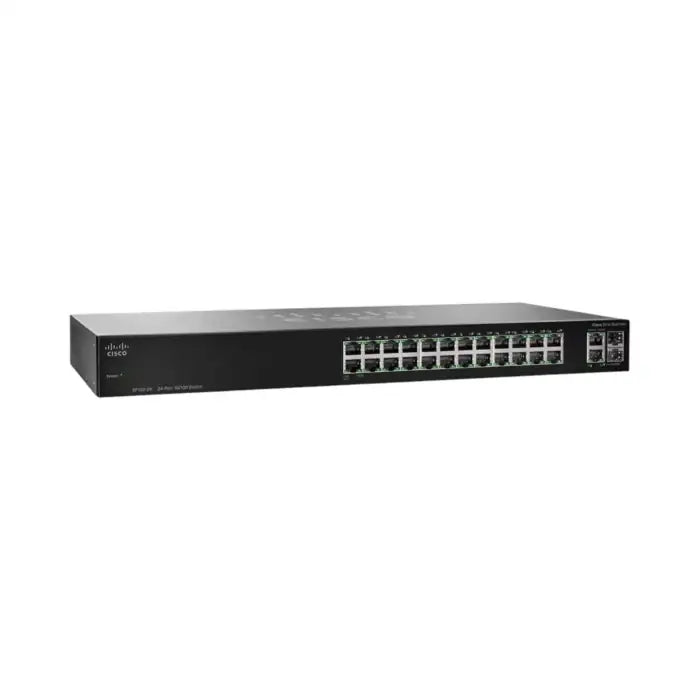 Refurbished | SWITCH ETH 24P 100MB & 2x1GB SFP CISCO SF102-24 UNMANAGED