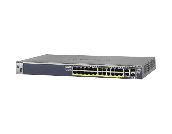 Refurbished | SWITCH ETH 24P 100MB & 2x1GB RJ45/SFP NETGEAR PROSAFE M4100-26-PoE+ MANAGED