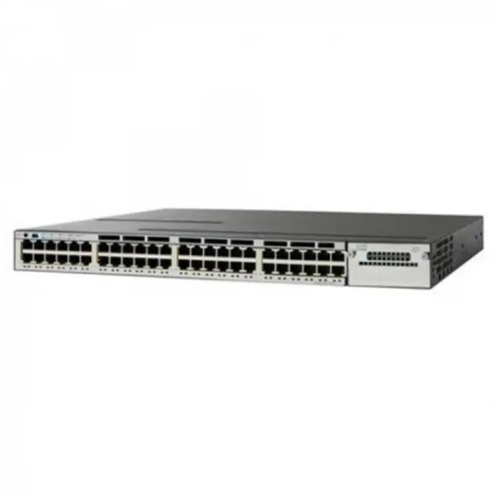 Refurbished | SWITCH ETH 48P 1GBE & 2x1GB SFP & 2x10GB SFP+ CISCO 3850 1x1100WAC PSU IP BASE POE+