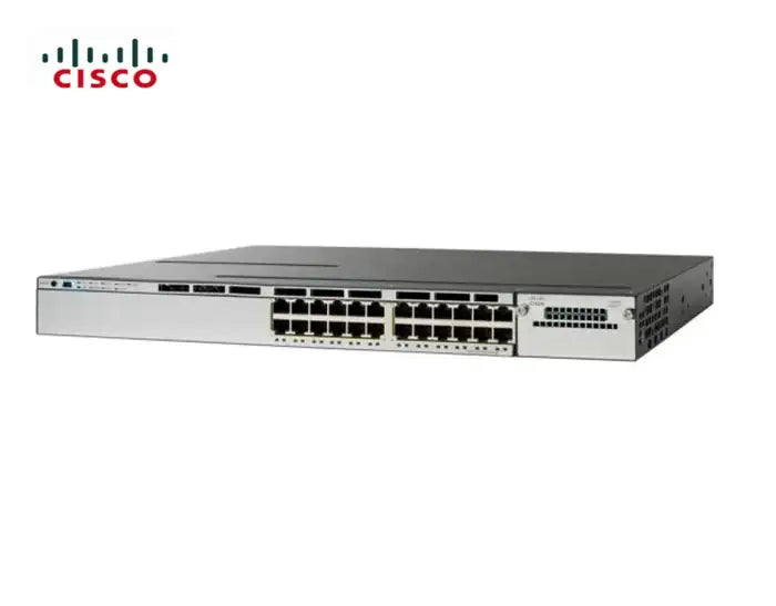 Refurbished | SWITCH ETH 24P 1GBE CISCO 3750X 2x350w 2xFAN LAN Base