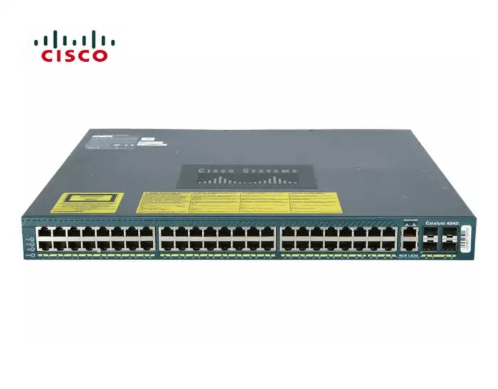 Refurbished | SWITCH ETH 48P 1GB CISCO WS-C4948 4XSFP 2XPSU NO RACKMOUNT KIT