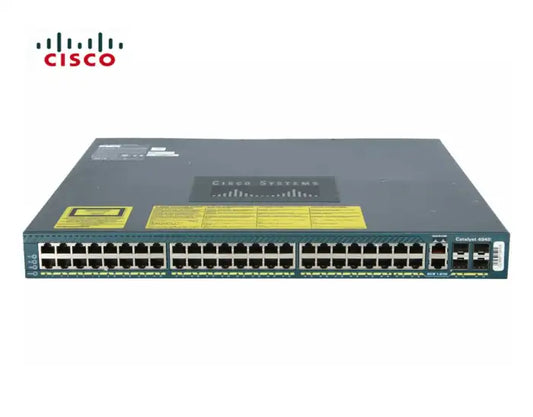 Refurbished | SWITCH ETH 48P 1GB CISCO WS-C4948 4XSFP 2XPSU NO RACKMOUNT KIT
