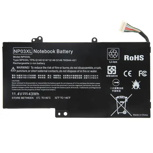 HP PAVILION X360 13-A SERIES BATTERY NEW — NP03XL