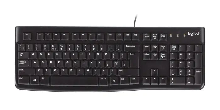 KEYBOARD LOGITECH K120 WIRED BLACK NEW