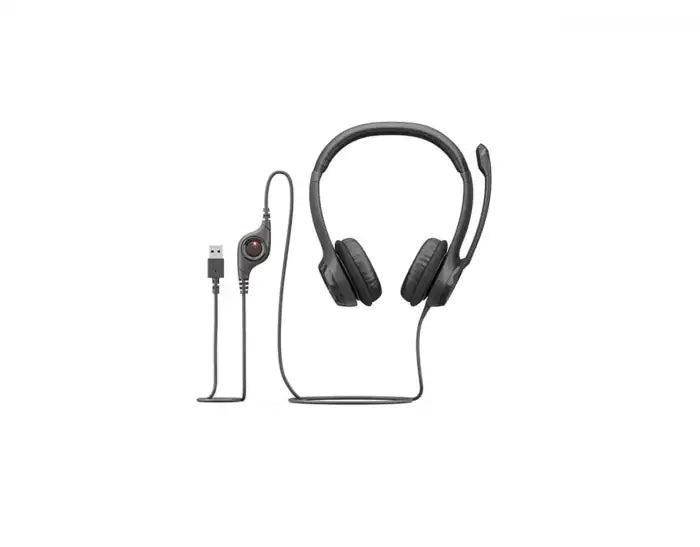 LOGITECH H390 ON-EAR MULTIMEDIA USB HEADSET BLACK 981-000406