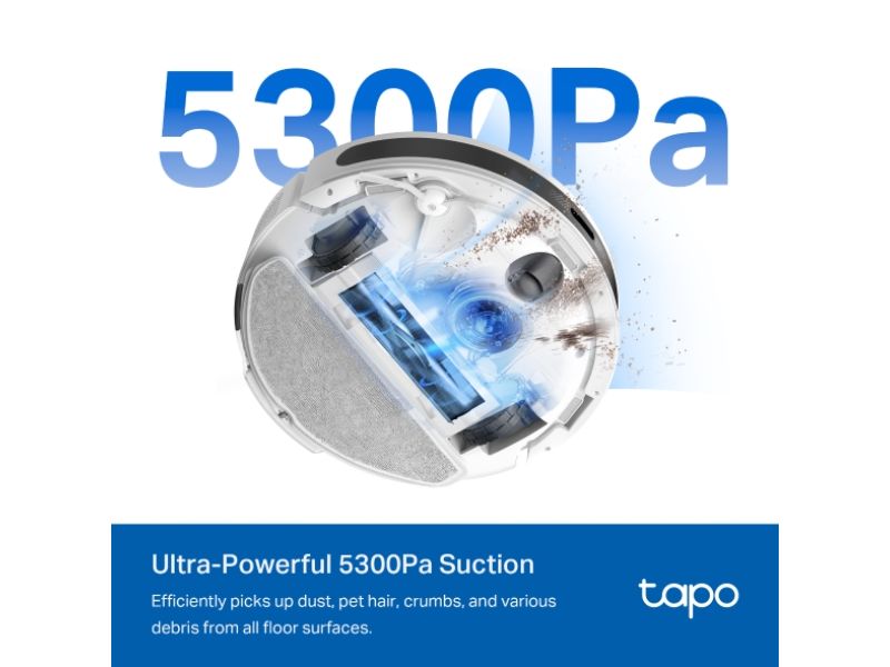 TAPO WHITE 5300Pa Suction MagSlim™ LiDAR Navigation Robot Vacuum and Mop