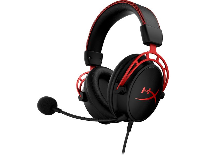 HyperX Cloud Alpha Over Ear Wired Gaming Headset Black/Red — 4P5L1AM