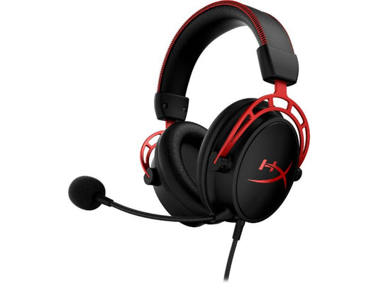 HyperX Cloud Alpha Over Ear Wired Gaming Headset Black/Red — 4P5L1AM