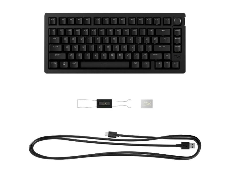 HyperX Alloy Rise 75 Mechanical Gaming Keyboard (US Layout) — Black — 7G7A4AA