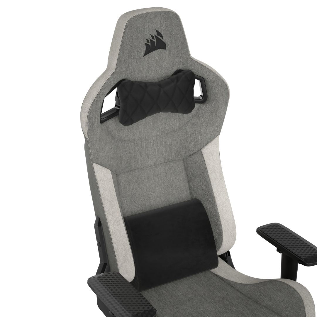 Corsair Gaming Chair T3 Rush Fabric(2023)- Grey/White — CF-9010058-WW