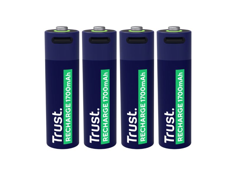 USB-C RECHARGEABLE BATTERIES 4P — AA