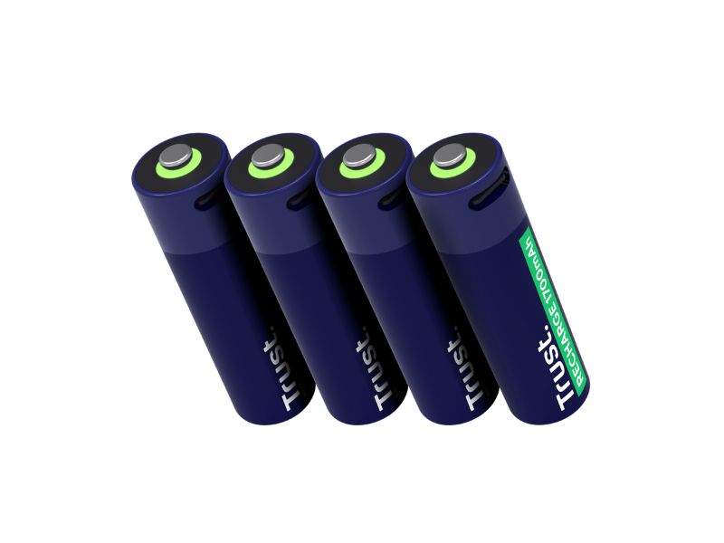 USB-C RECHARGEABLE BATTERIES 4P — AA