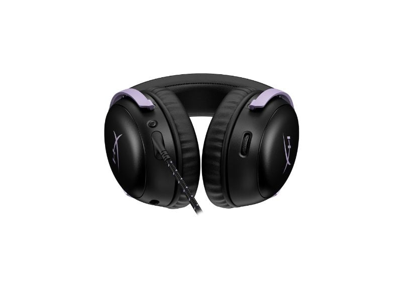 HyperX Cloud III Over Ear Wired Gaming Headset Black/Lavender — DF7F0AA