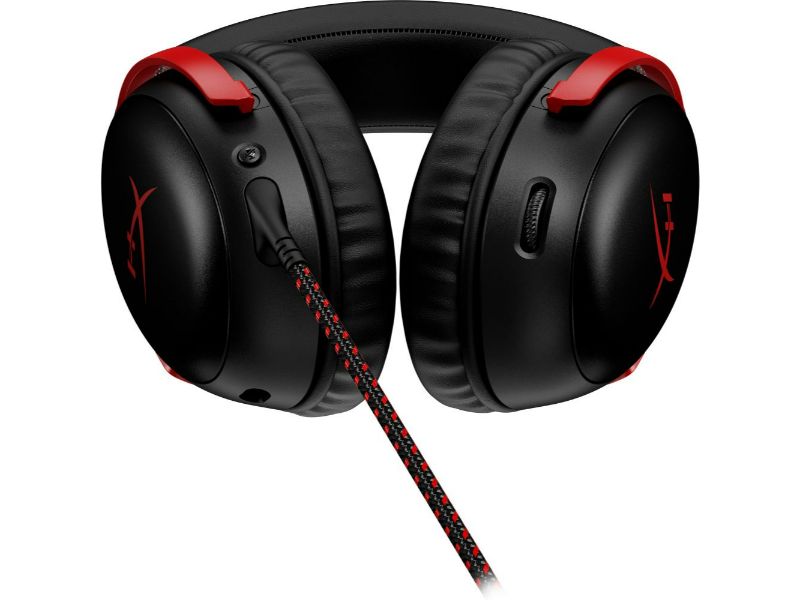 HyperX Cloud III Over Ear Wired Gaming Headset Black/Red — 727A9AA