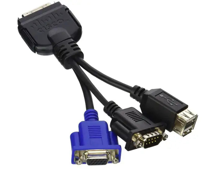 Refurbished | CABLE JACK CISCO C210 SERVER KVM VGA DP9 RP232 USB