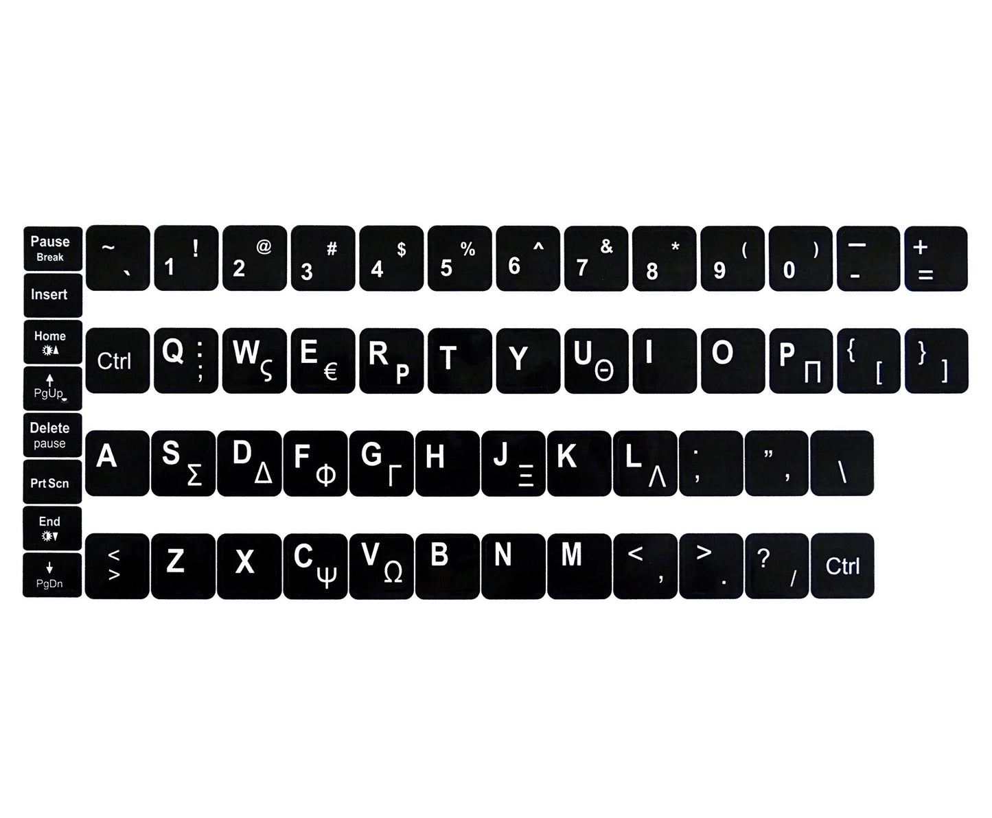 Refurbished |  ΑΥΤΟΚΟΛΛΗΤΑ ΕΛΛΗΝΙΚΩΝ ΧΑΡΑΚΤΗΡΩΝ ΓΙΑ LAPTOP BLACK