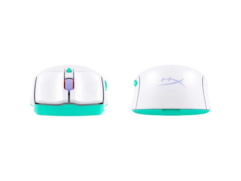 HyperX Pulsefire Haste 2 Core Wireless Gaming Mouse — White/Green/Purple — 8R2E7AA